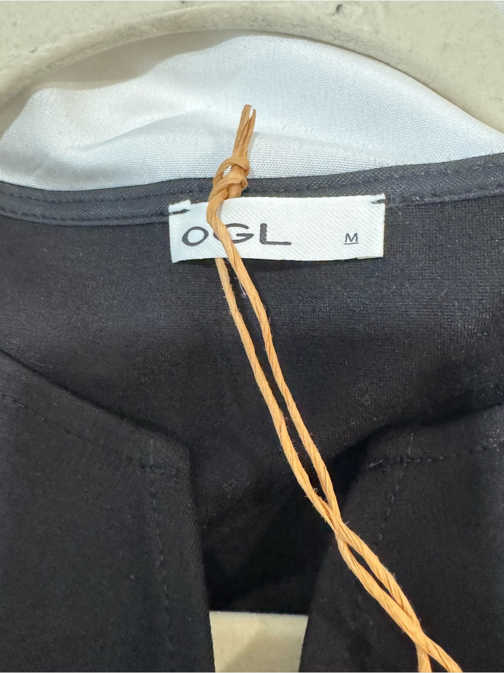 OGL NWT Ponte Black Tucked Angled Tank Top Med - Picture 7 of 8
